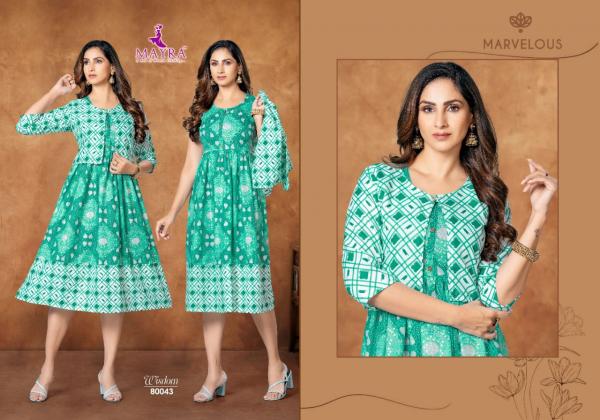 Mayra Wisdom Fancy Rayon Print  Kurti Collection